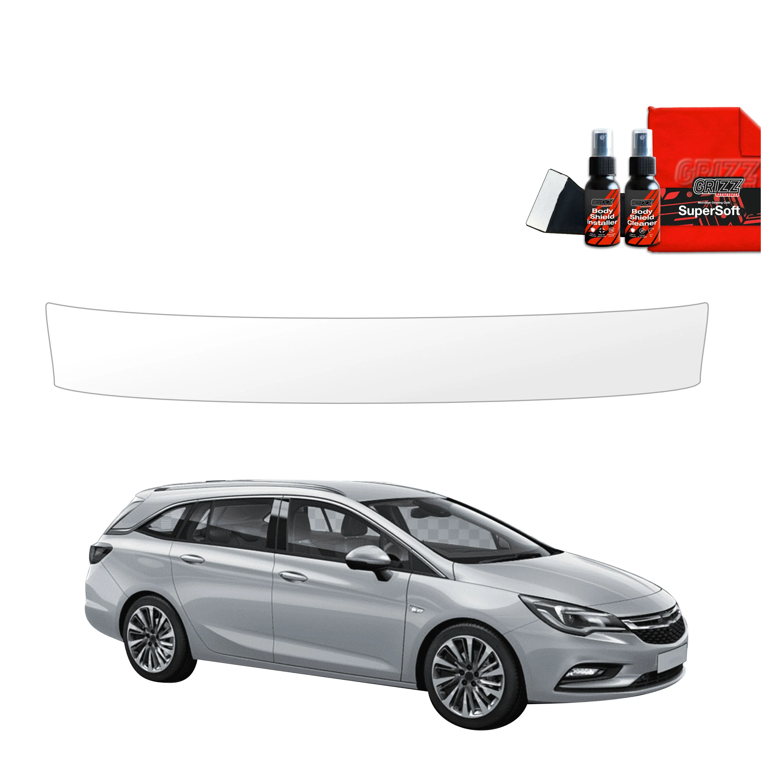 Schutzfolie für Ladekante - Opel Astra J Kombi 5D (2012-2015)