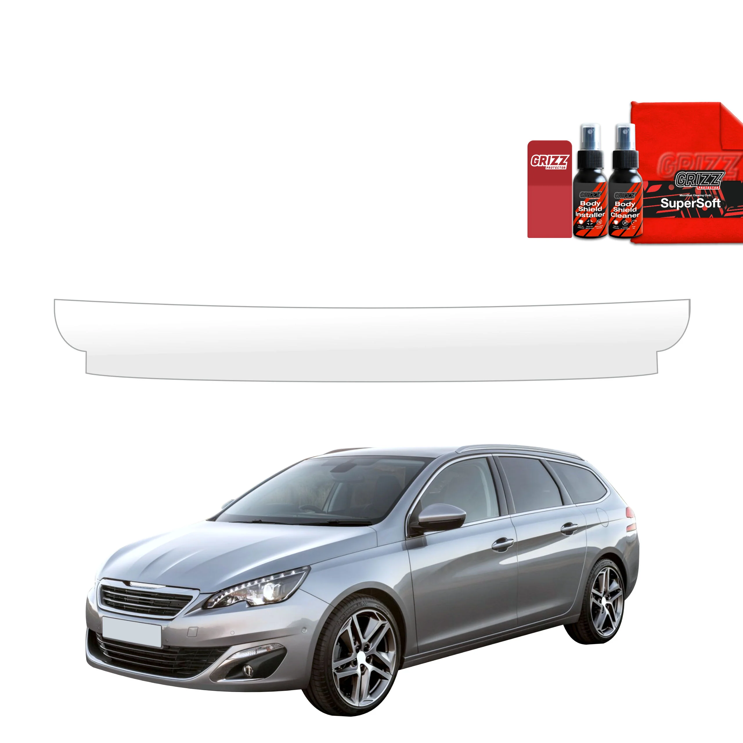 Schutzfolie für Ladekante - Peugeot 308 Kombi (2013-2021)