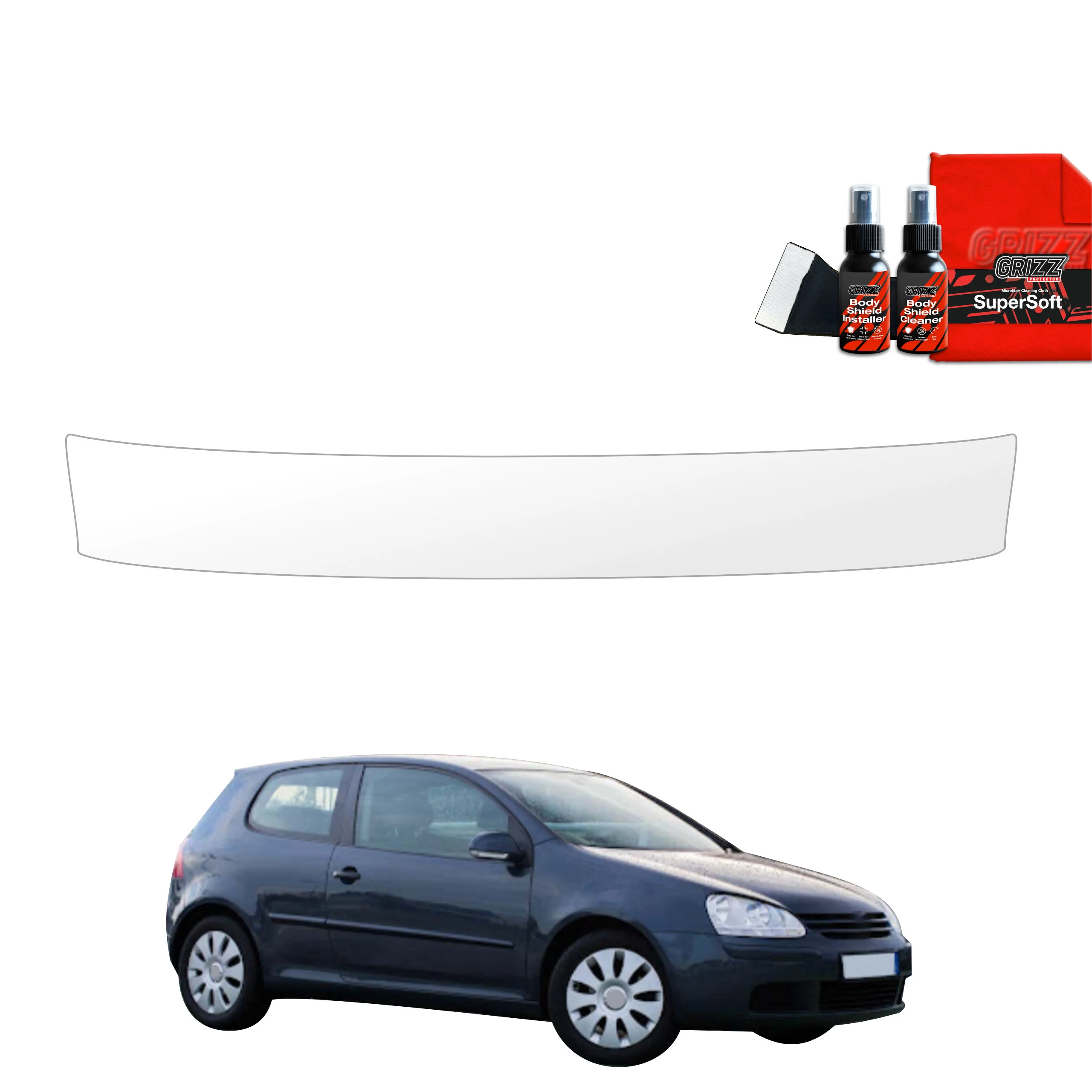 Schutzfolie für Ladekante - Volkswagen Golf 5 Hatchback 3D (2003-2009)