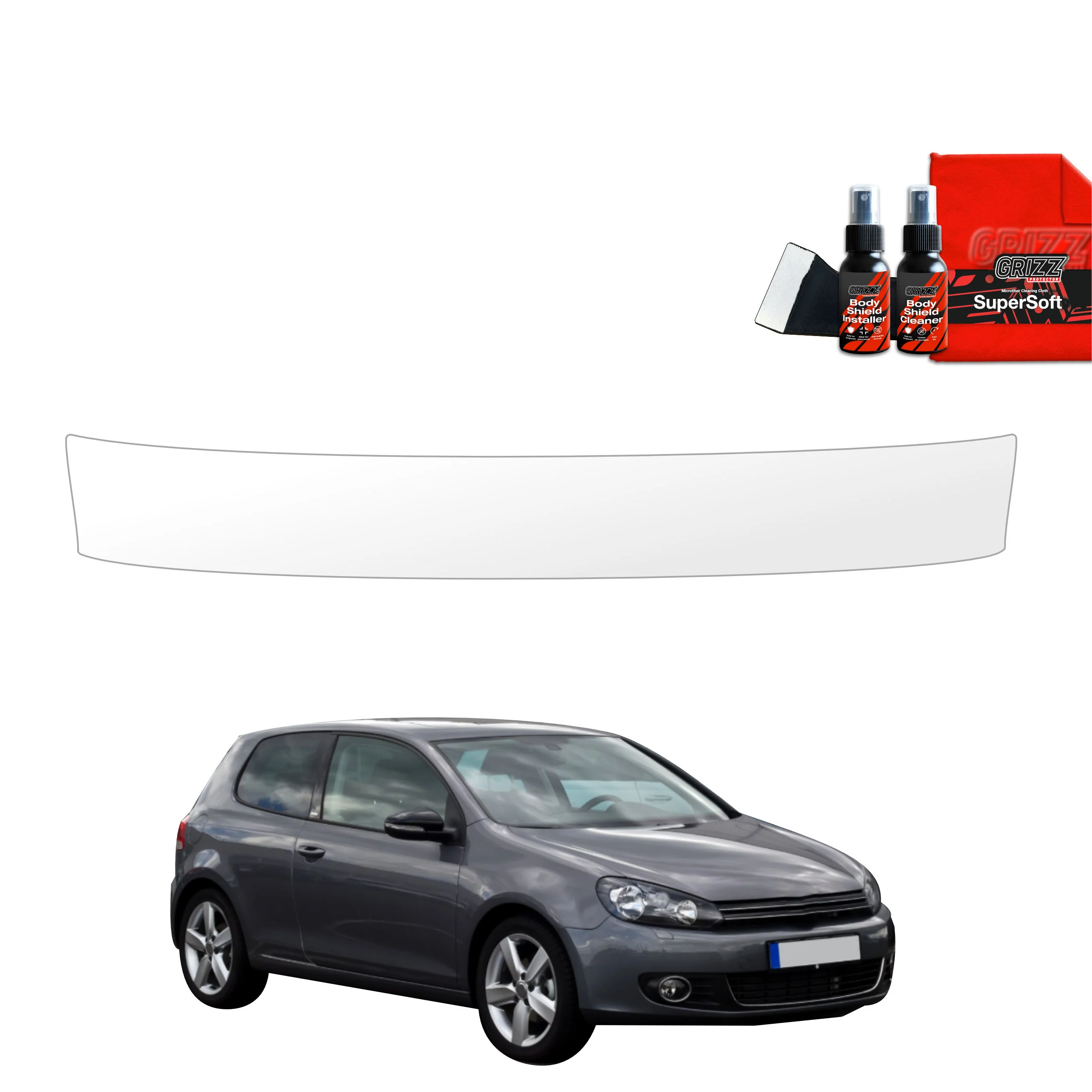 Schutzfolie für Ladekante - Volkswagen Golf 6 Hatchback 3D (2008-2012)